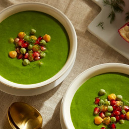 Super Greens Soup with Chickpeas