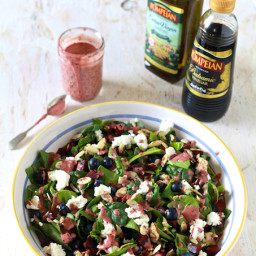 Super Salad with Aged Balsamic and Blueberry Vinaigrette