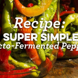 Super Simple Lacto-Fermented Peppers