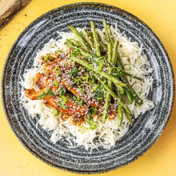 Super Soy Chicken Tenders with Jasmine Rice and Green Beans