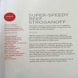 Super-speedy Beef Stroganoff