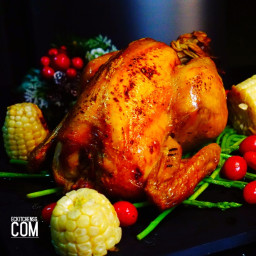 Super Tender, Juicy and Tasty Roast Chicken with Crispy Skin and Chicken Pa