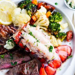 Surf and Turf Steak and Lobster Tail For Two