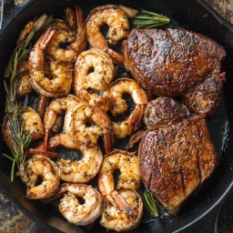 Surf and Turf (Steak and Shrimp)