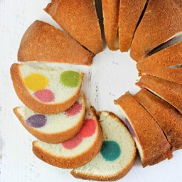 Surprise-Inside Dotty Cake
