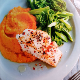 Swedish spicy carrot with cod 279cals