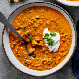 Sweet & Spicy Curried Beef & Red Lentil Soup