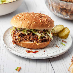 Sweet & Spicy Slow Cooker Pulled Pork (With Oven Option!)
