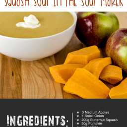 Sweet and Creamy Apple and Butternut Squash Soup In The Soup Maker