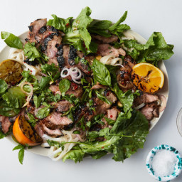 Sweet and Salty Grilled Pork With Citrus and Herbs