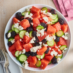 Sweet and Salty Watermelon Fruit Salad