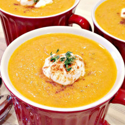 Sweet and Savory Butternut Squash Soup