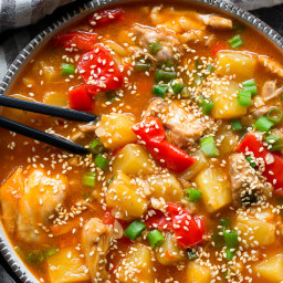 Sweet and Sour Chicken in the Instant Pot {Paleo, Whole30}