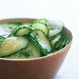 Sweet-and-Sour Cucumbers with Fresh Dill