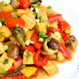Sweet and Sour Tofu with Vegetables