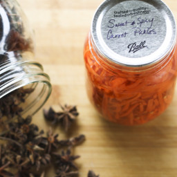 Sweet and Spicy Asian Style Pickled Carrots | Make Ahead Mondays