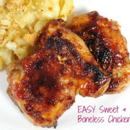 Sweet and Spicy Boneless Chicken Thighs