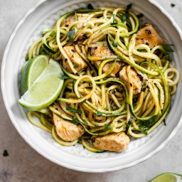 Sweet and Spicy Chicken Zoodles