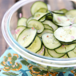 Sweet and Spicy Marinated Cucumbers