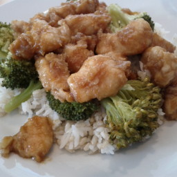 Sweet and Spicy Orange-Ginger Chicken with Broccoli