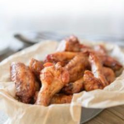 Sweet and sticky chicken wings