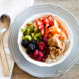 Sweet Breakfast Bowl with Chia Seed Porridge