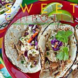 Sweet Chipotle Pork Tacos – made in the slow cooker!