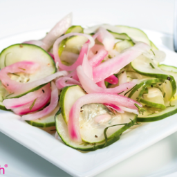 Sweet 'n Sour Cucumber and Red Onion Salad