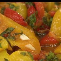 Sweet Peppers with Garlic and Mint