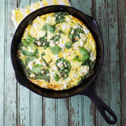 Sweet Potato and Baby Spinach Frittata