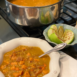 Sweet Potato and Red Lentil Soup