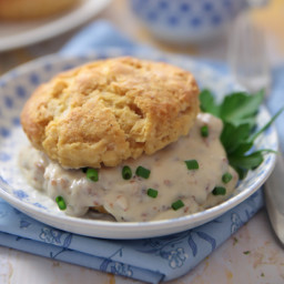 Sweet Potato Biscuits and Gravy