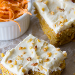 Sweet Potato Blondies with Cream Cheese Frosting