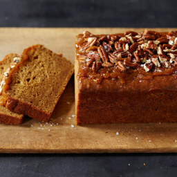 Sweet Potato Bread with Caramel and Aleppo-Spiced Pecans