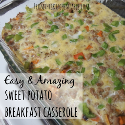 Sweet Potato Breakfast Casserole - Dairy and Wheat Free