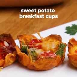 Sweet Potato Breakfast Cups Recipe by Tasty