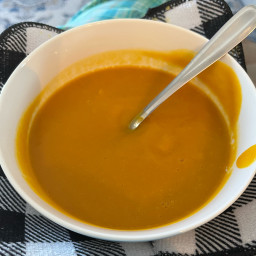 Sweet Potato, Butternut Squash and Ginger Soup
