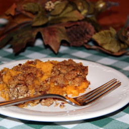 Sweet Potato Casserole with Pecan Streusel Topping