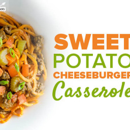 Sweet Potato Cheeseburger Casserole