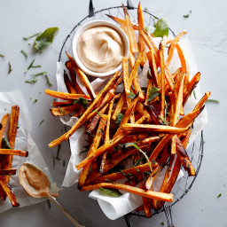Sweet Potato Fries with Rosemary and Sage
