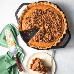 Sweet Potato Pie with Candied Pecans
