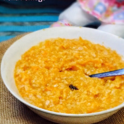 Sweet Potato Poha Porridge Recipe for Babies and Toddlers