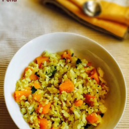 Sweet Potato Poha Recipe for Babies, Toddlers and Kids