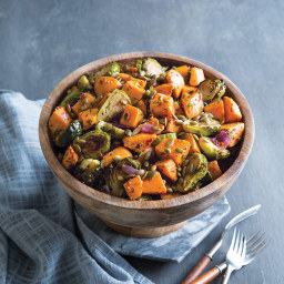 Sweet Potato Salad with Brussels Sprouts