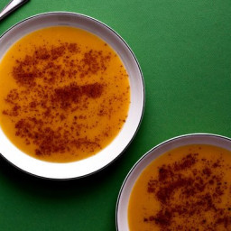 Sweet Potato Soup With Ginger, Leek and Apple