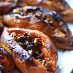 Sweet Potatoes with Pecan Syrup (gluten free, dairy free, paleo, soy free, 