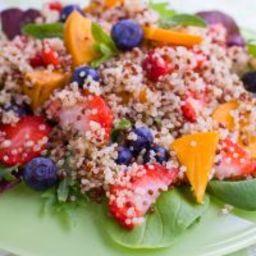 Sweet Quinoa and Spinach Fruit Salad
