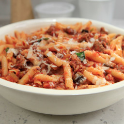 Sweet Sausage and Eggplant Penne