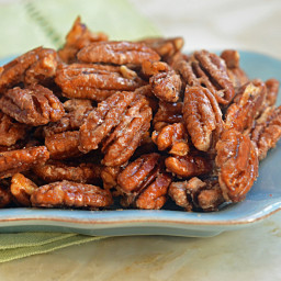 Sweet, Spicy & Salty Candied Pecans