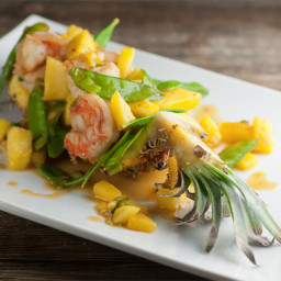 Sweet and Sour Shrimp in Pineapple Boats